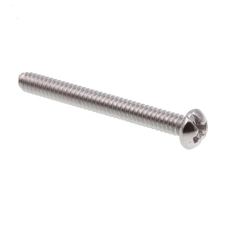 Machine Screw, Round, Phil/Sltd Comb Drive #6-32 X 1-1/4in 18-8 Stainless Steel 25PK